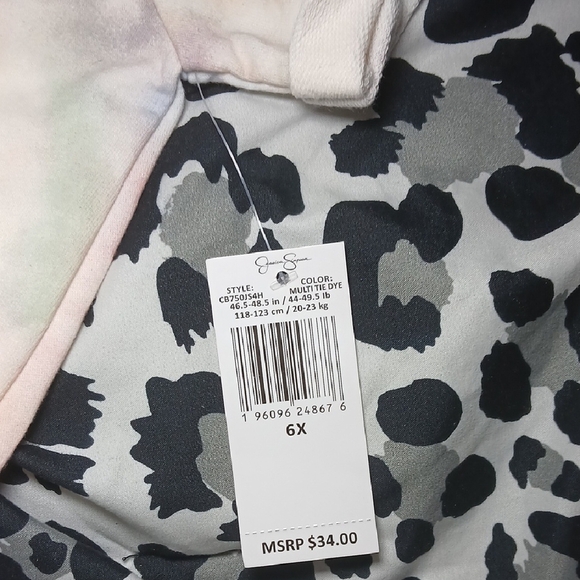 Jessica Simpson Kids Tie-Dye Matching Set - Pink, Blue, Yellow - Picture 4 of 8